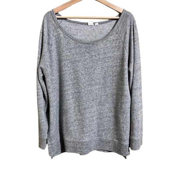 Gap Raglan CR Tunic Oversized Cotton Poly Lounge Size XL Neutral Casual Pilling - Picture 1 of 7